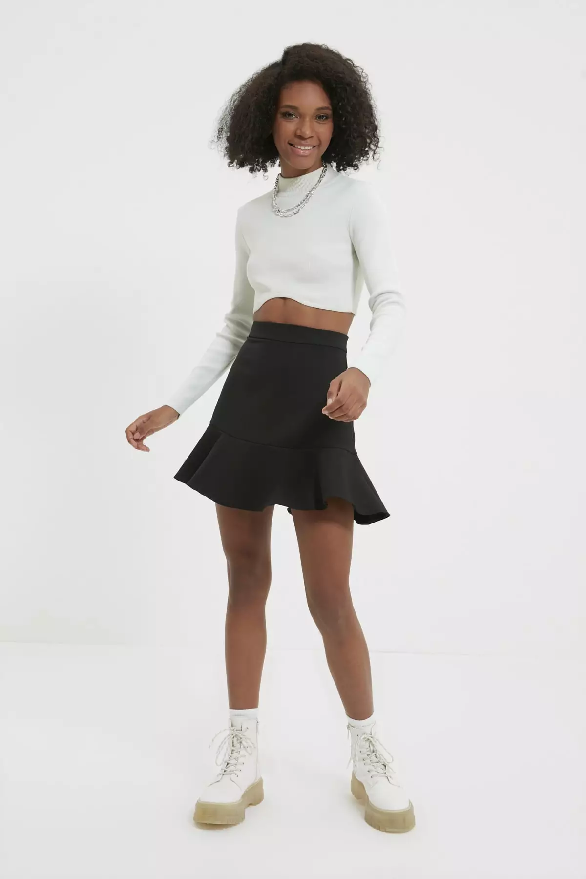 High Waist Flywheel Skirt