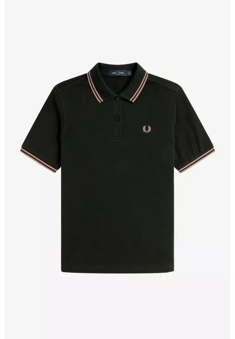 Fred Perry D3600 Twin Tipped Fred Perry Dress (Night Green / Dark Pink / Dark Pink)
