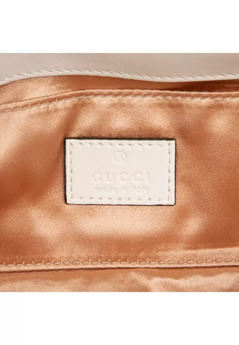 Pre-Loved Gucci Small Quilted Calfskin Horsebit Chain Satchel