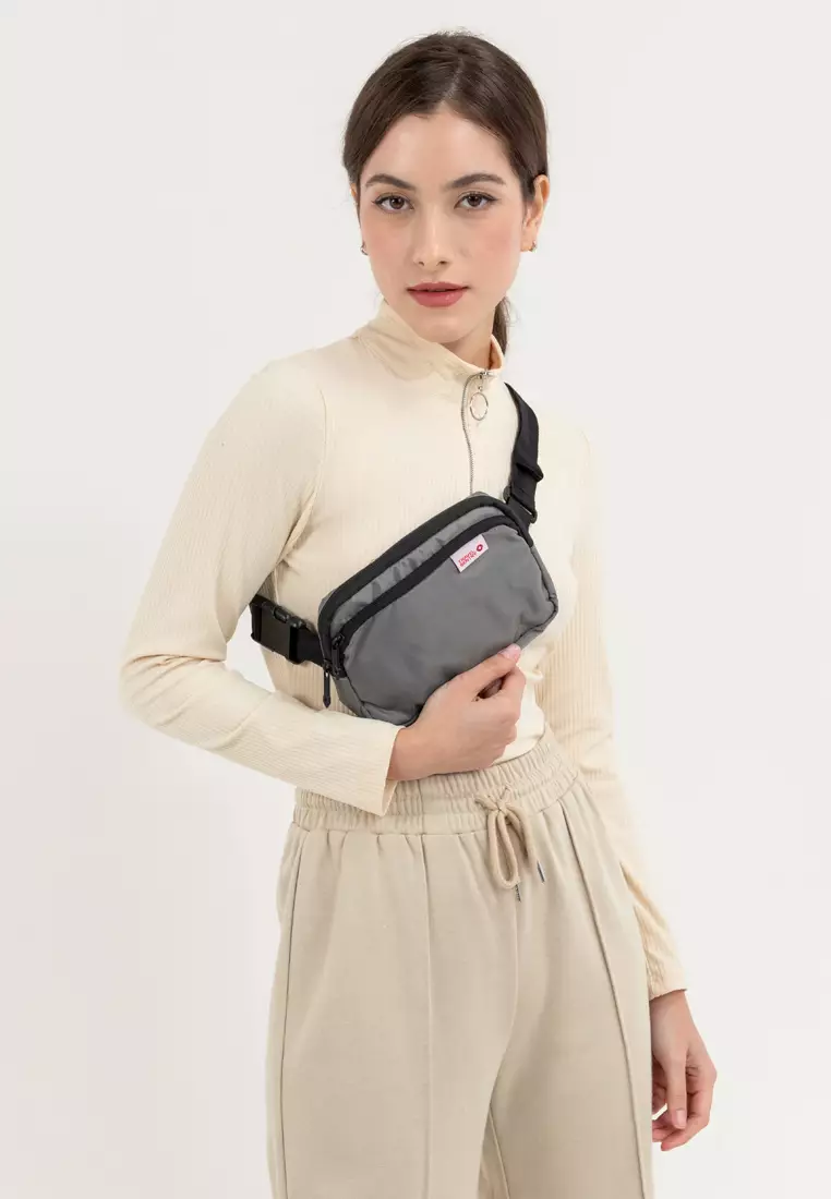 RFID Crossbody Bag Grey