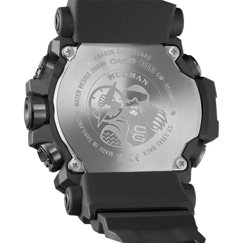 Jam Tangan Pria Casio G-Shock Mudman GW-9500MEC-1JF Emergency Color Series Digital Dial Black Resin Band (JDM)