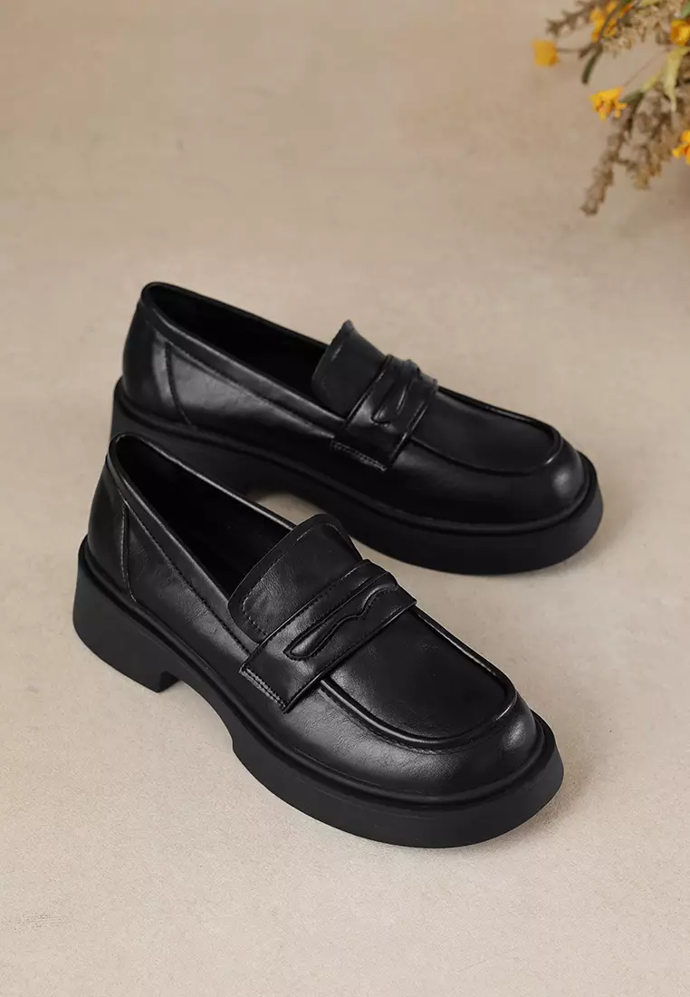Penny Microfiber Leather Loafers WW75-98