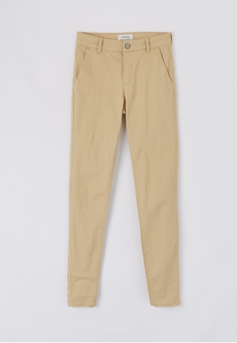 Terranova beige Women's Trousers With Front Hip Pockets C2E76AAF736DD7GS_1