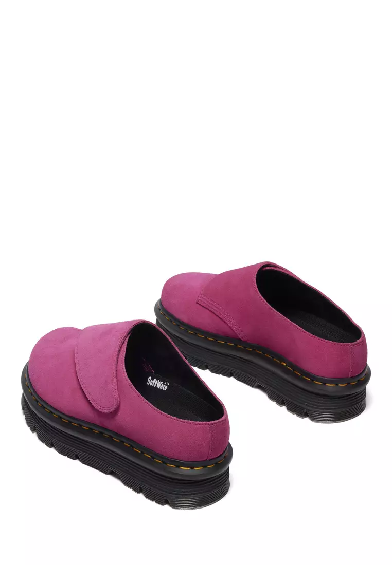 Zebzag AnyWair Suede Fuchsia Pink Mules - Women
