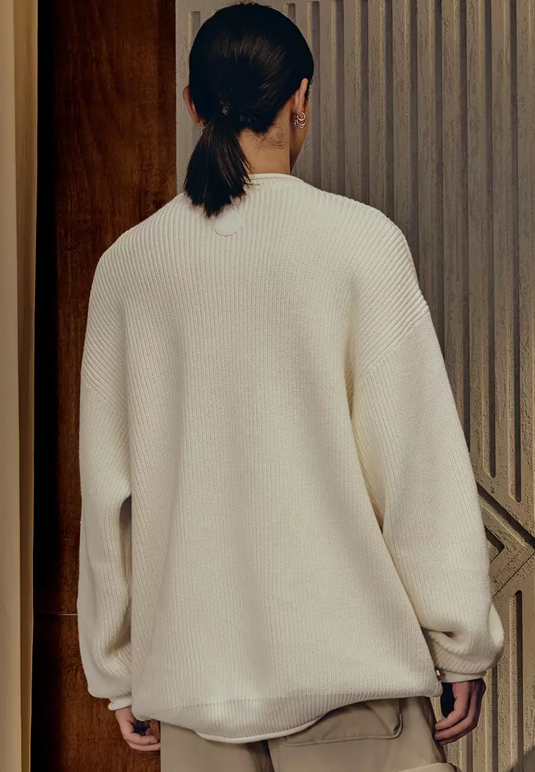 MEN'S PALLADIUM LOGO WAFFLE PATTERN SWEATER