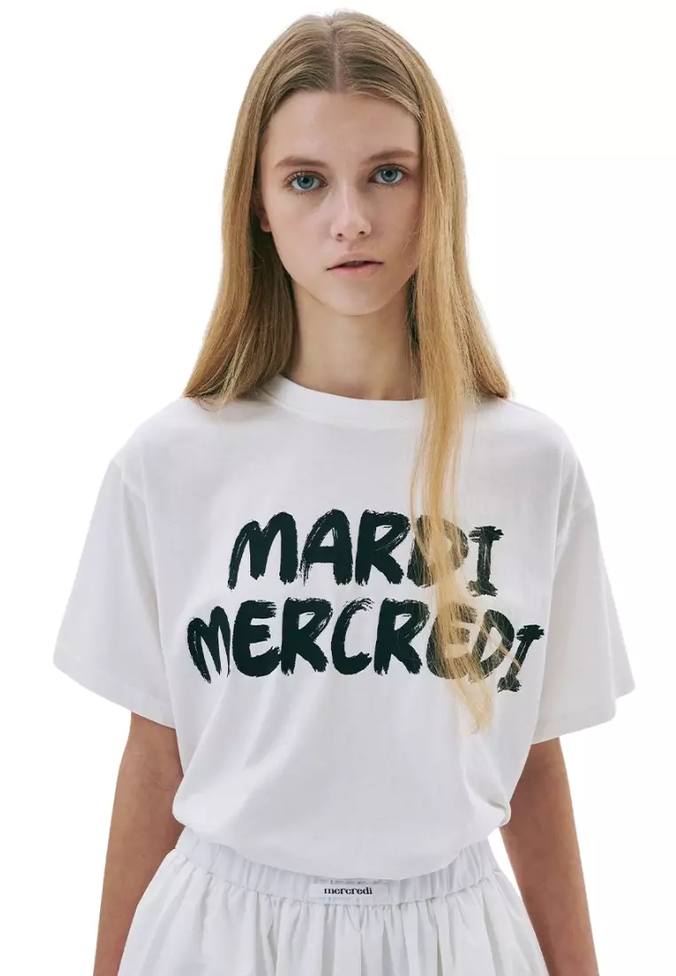 Tshirt Brush Logo - Ivory Black