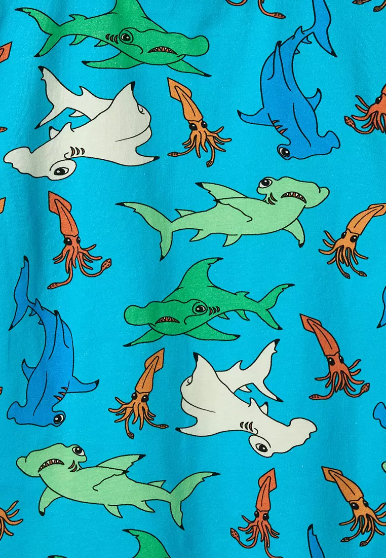 Shorts with hammerhead sharks