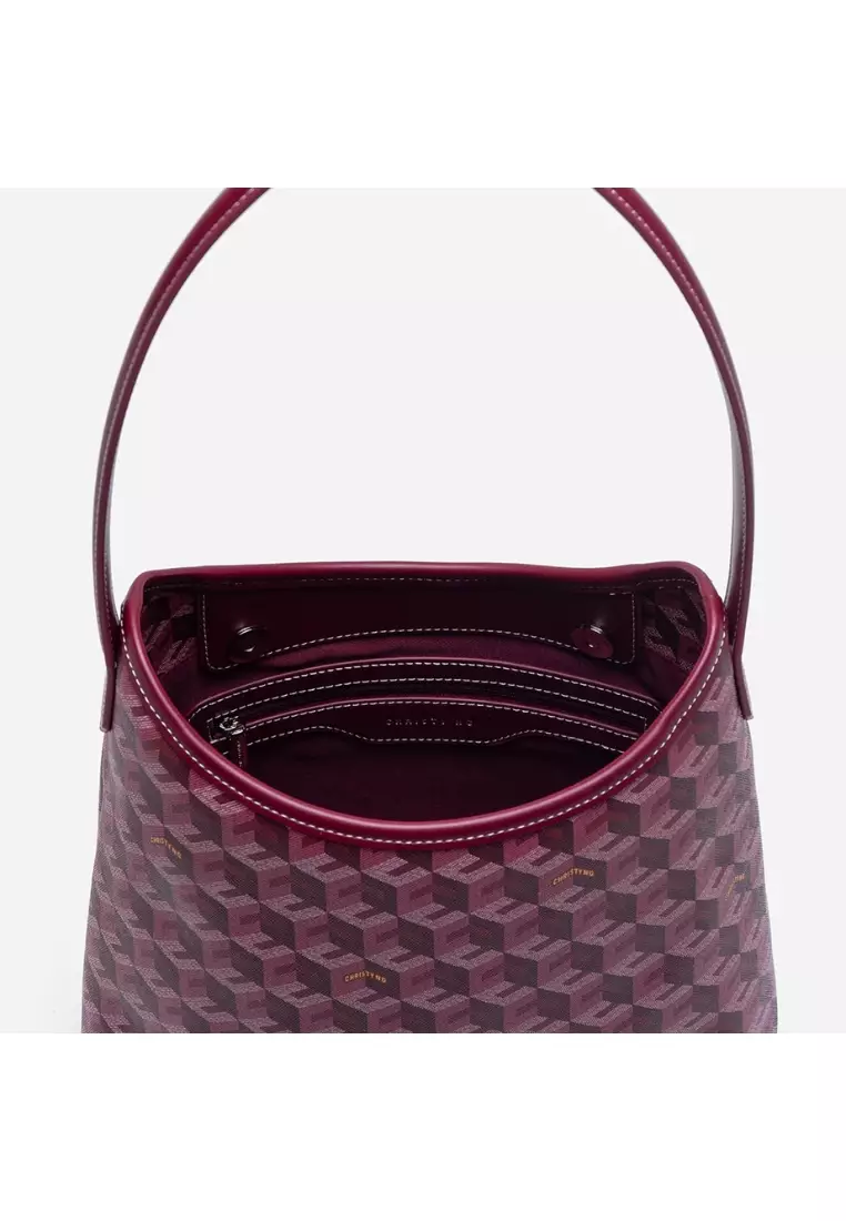 Alesso Medium Hobo Bag Burgundy