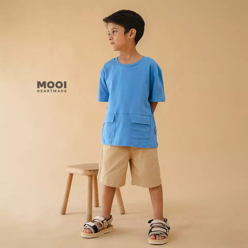 Mooi Celana Pendek Anak Chinos Short - Navy