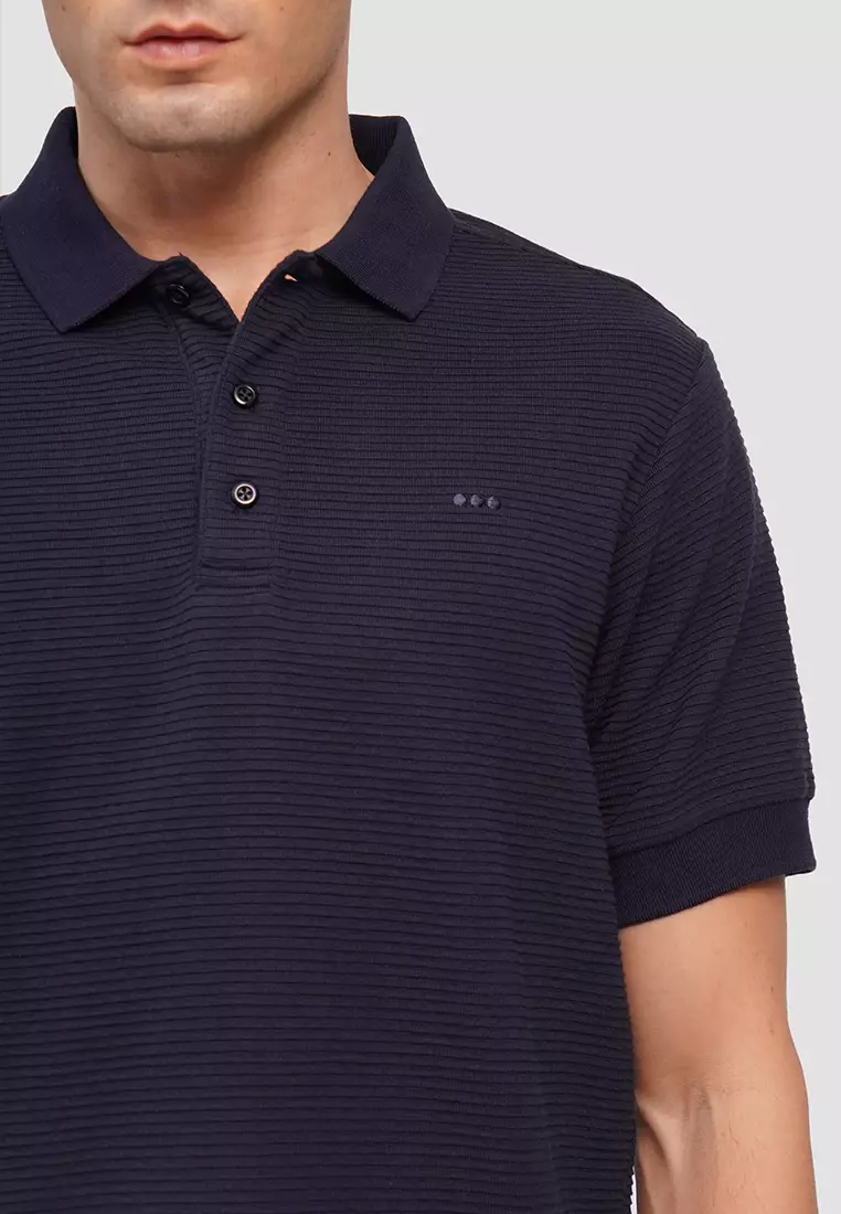 O.O.O. Textured Polo Shirt