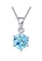 YOUNIQ silver YOUNIQ Hexa 925 Sterling Silver Necklace Pendant With Brilliant Cut Blue Cubic Zirconia & Earrings Set 9342FACE9893E6GS_3