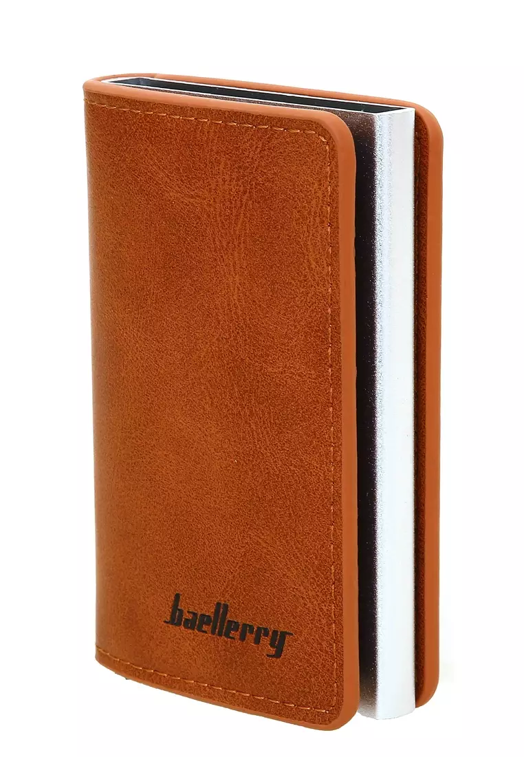 Dompet Kartu Pria Model Panjang Casual Men Card Wallet Anti Theft Material Kulit ORIGINAL