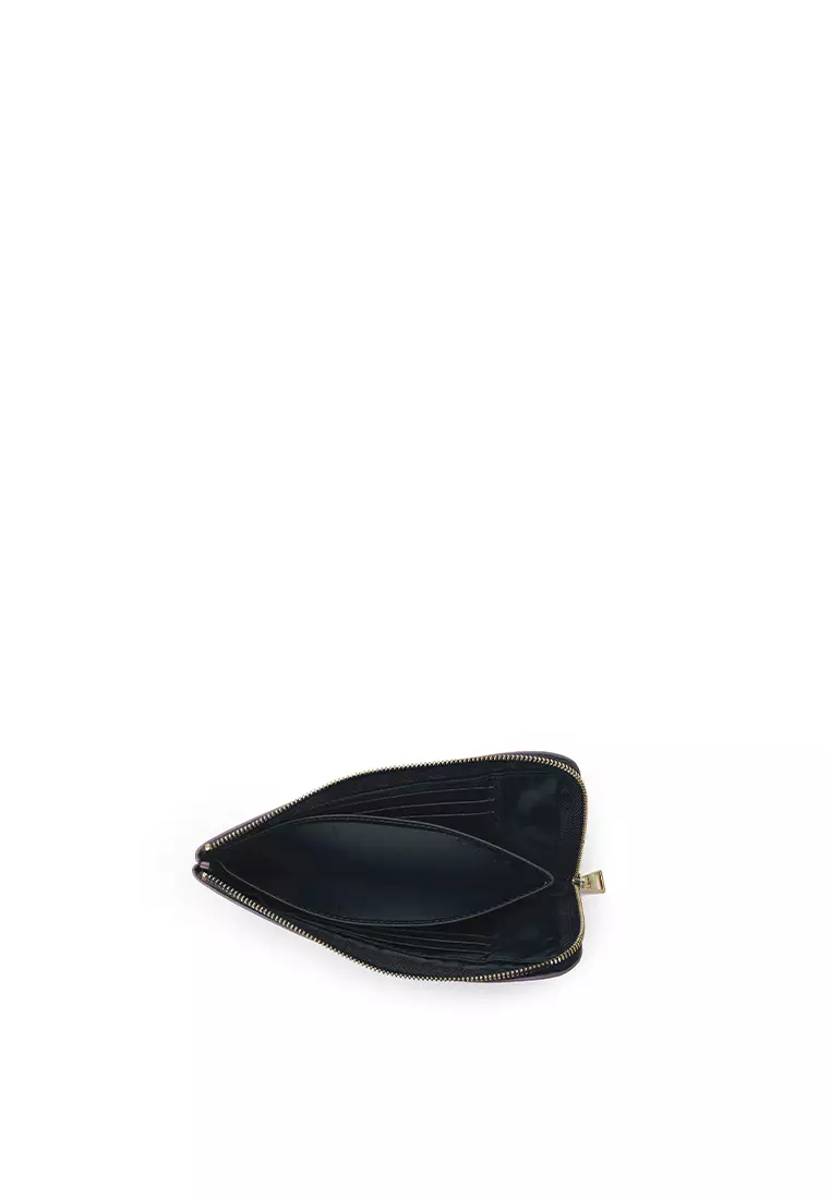 L-Zip Long Wallet - Dark Lilac