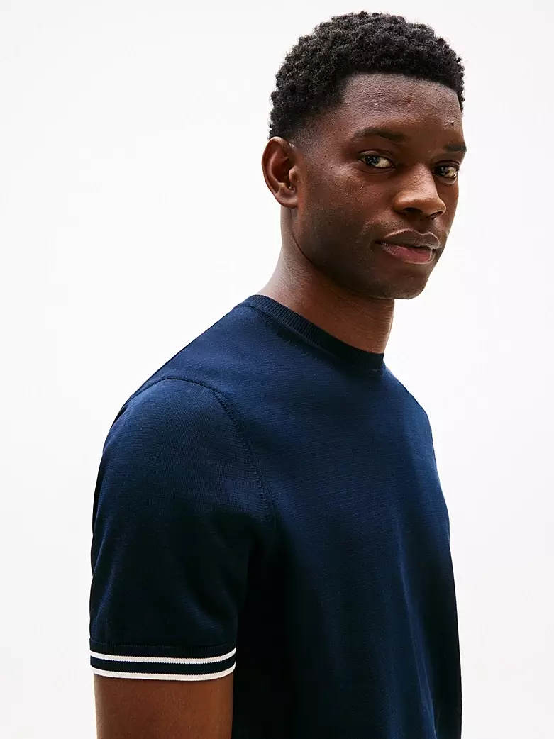 Tommy Hilfiger - Smart Casual Tipped Cuff T-Shirt