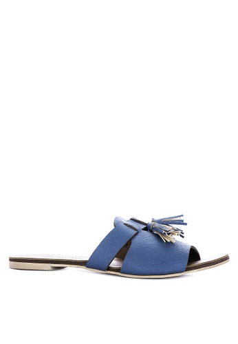 ANINA blue Roux Slide Sandals 557CFSH5F3A4CBGS_1