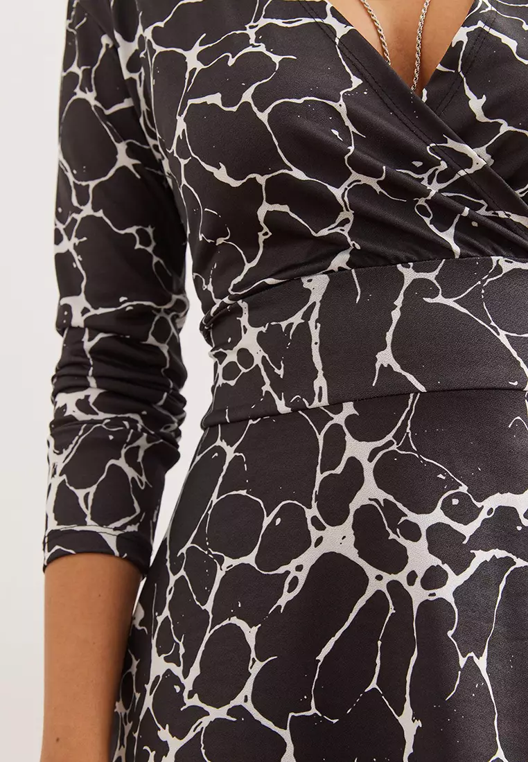 Double-Breasted Knitted Dress