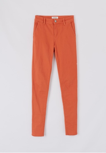 Terranova orange Women's Trousers With Front Hip Pockets 04BD8AA498F72FGS_1