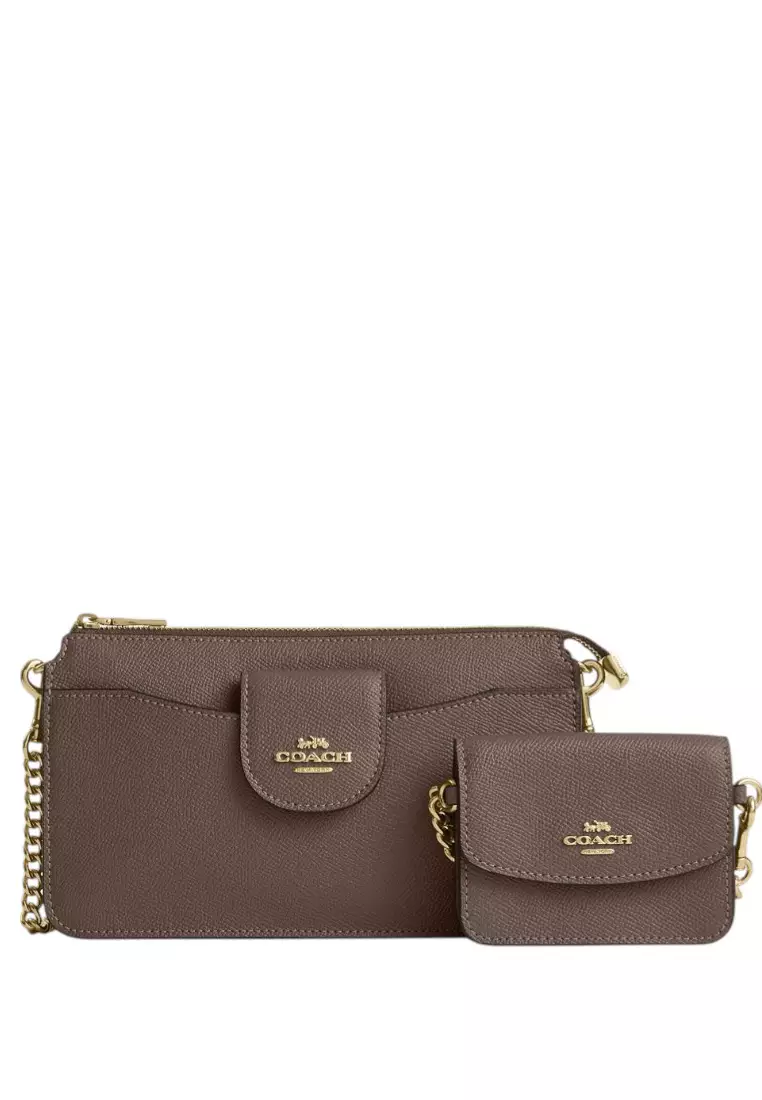 Buy Coach Poppy Crossbody Bag - Dark Stone 2026 Online | ZALORA
