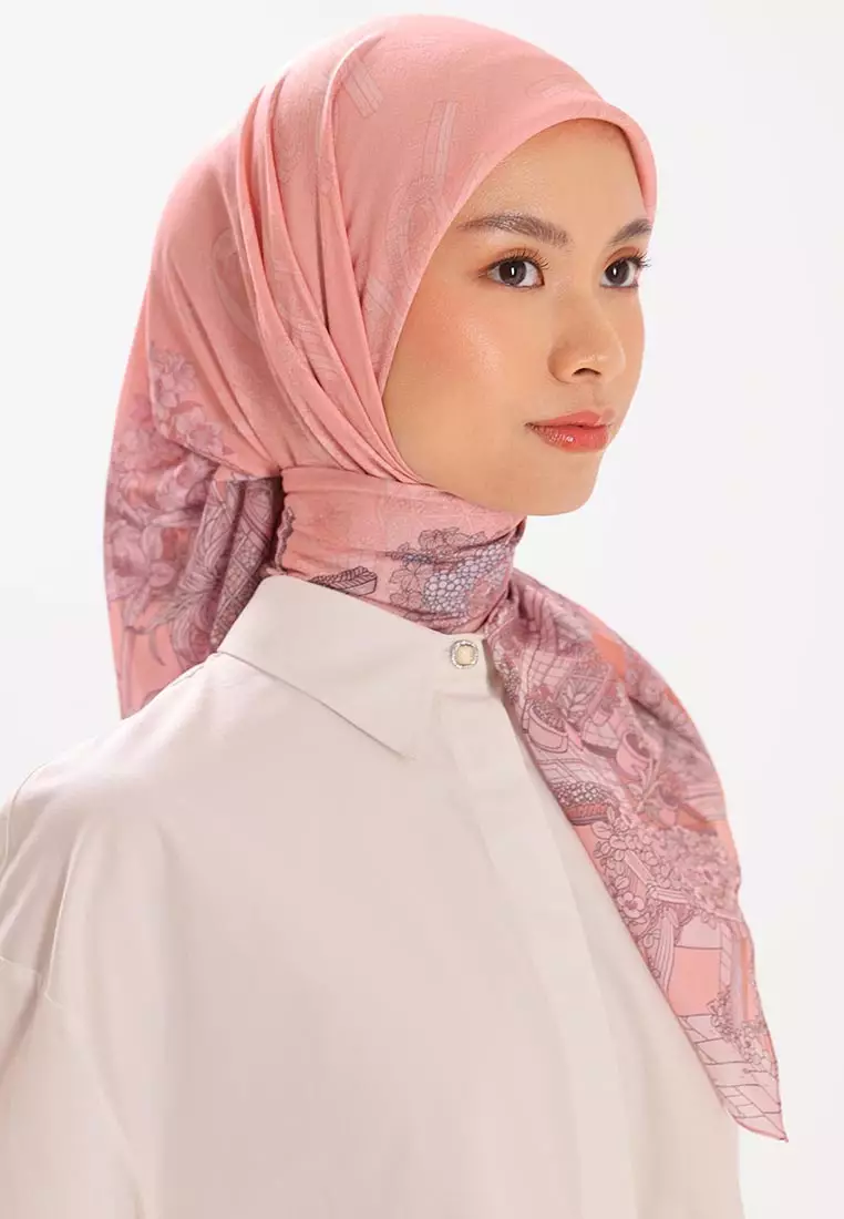 Ria Miranda Peach Gaelle Scarf
