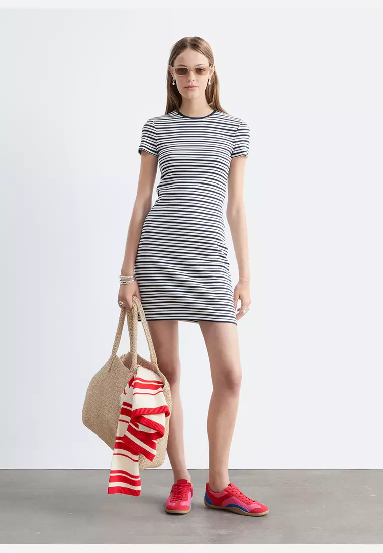 Cotton Jersey Mini Dress