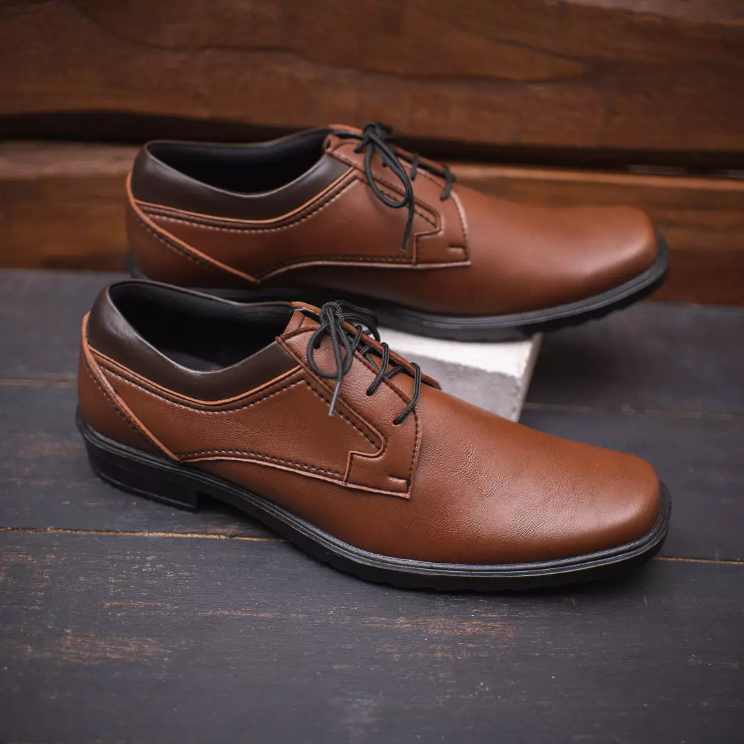 PAULMAY - Sepatu Formal Casual Pria Wina 70 Brown