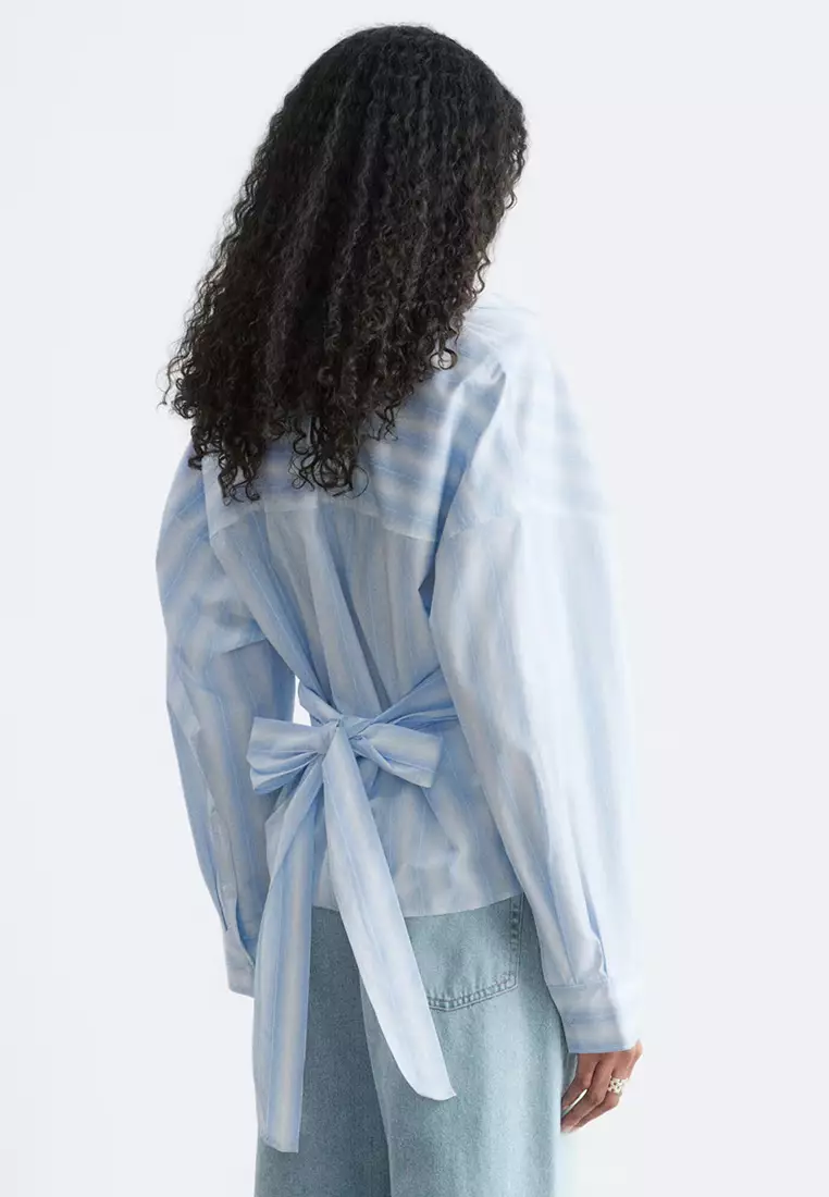 Tie-Waist Cotton Shirt