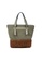 Shu Talk green DMR Bi-colored Synthetic Leather And Raffia Shoulder Tote bag 15717AC3715173GS_2