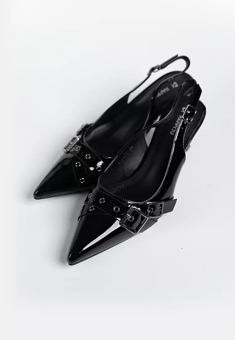 Winston Belt Flared Heels