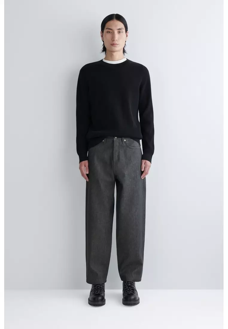 COTTON CREW-NECK JUMPER