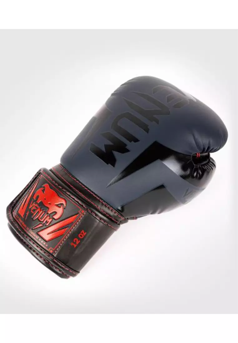 Venum Elite Boxing Gloves Navy Blue/Black-Red