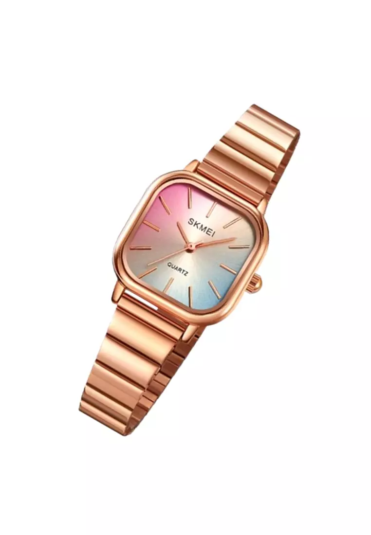 Jam Tangan Wanita Analog Fashion Stainless Steel Tahan Air GS90 ORIGINAL