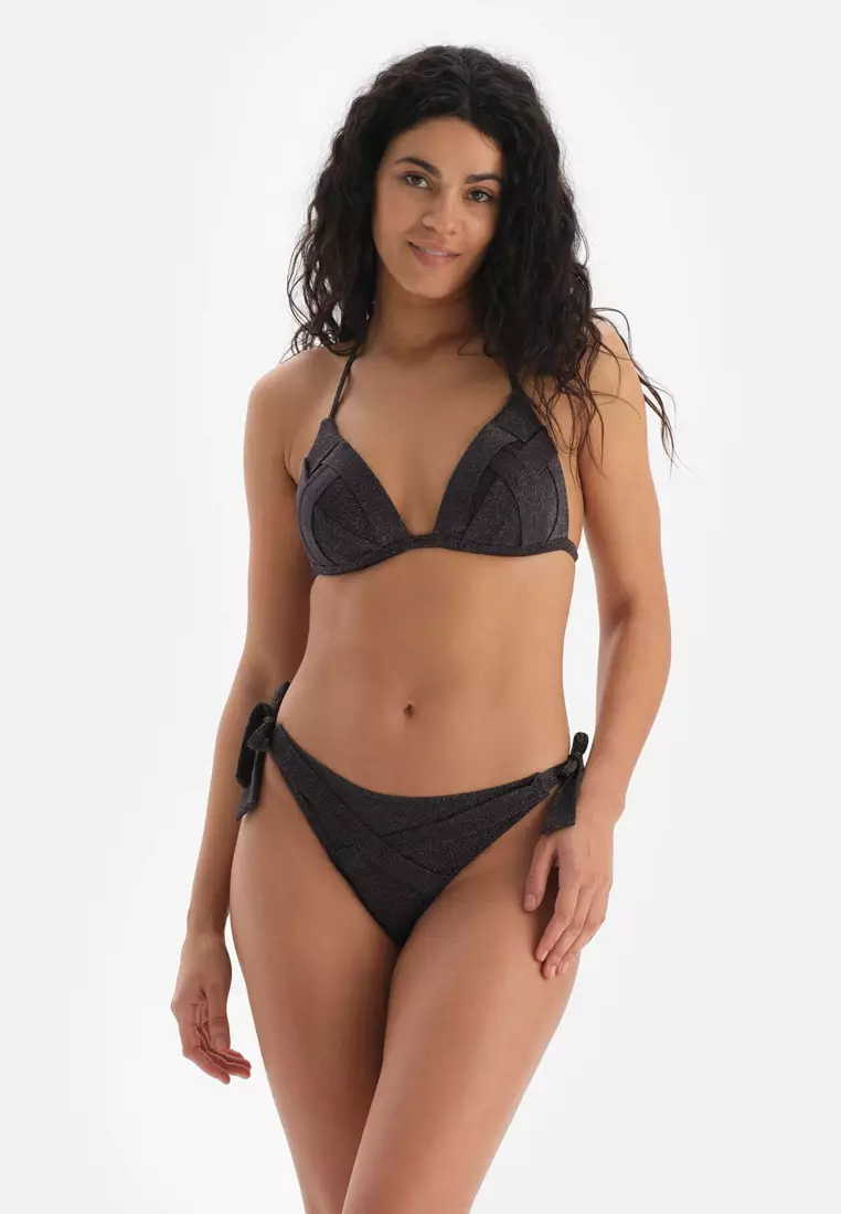 Buy DAGİ Black Triangle Bikini Tops, Full-Cup, Non-wired, Swimwear