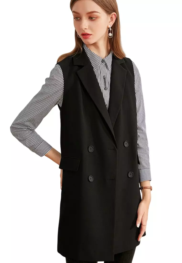 Sleeve less blazer clearance
