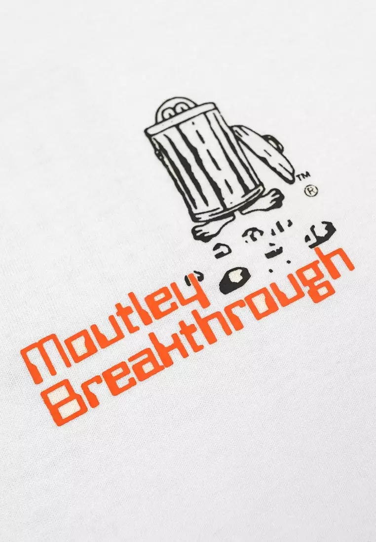 Moutley Men's T-Shirt Short Sleeve Oversized Fit Cotton 16s Breakthrough OL-110125