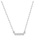 ZITIQUE silver Women's Diamond Studded Bar Necklace - Silver 82F98ACDB25286GS_1