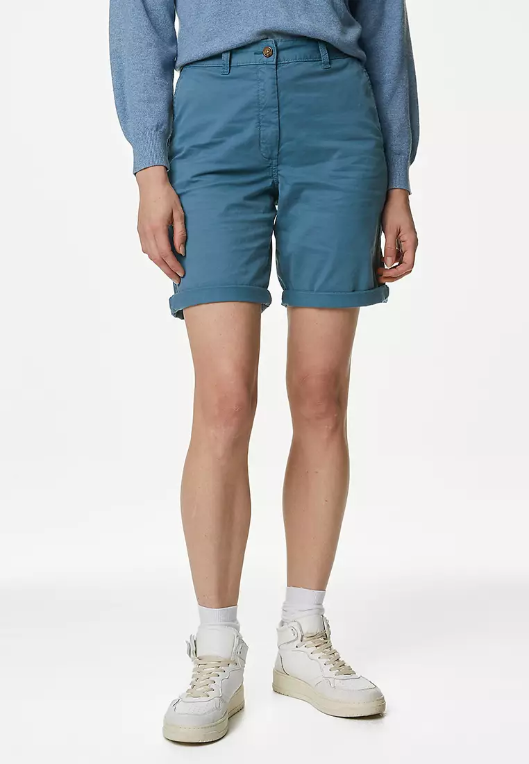 Cotton Rich Tea Dyed Chino Shorts