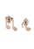 Her Jewellery gold Music Note Earrings (Rose Gold) - Made with premium grade crystals from Austria D86DCAC45DD98DGS_4
