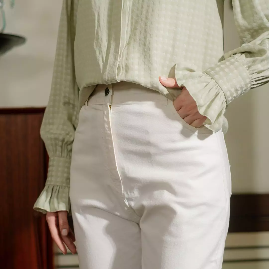 Trixie Pants White - Celana  Bawahan Muslim Wanita