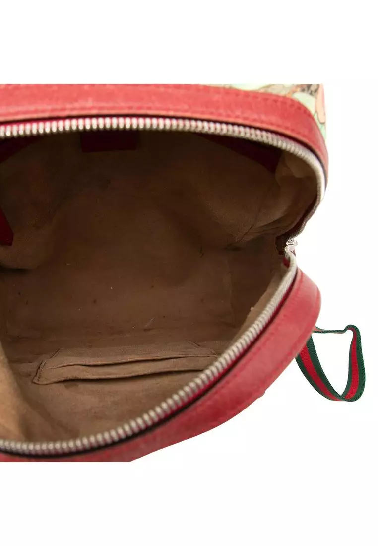 Pre-Loved Gucci Small Gg Supreme Web Tian Backpack