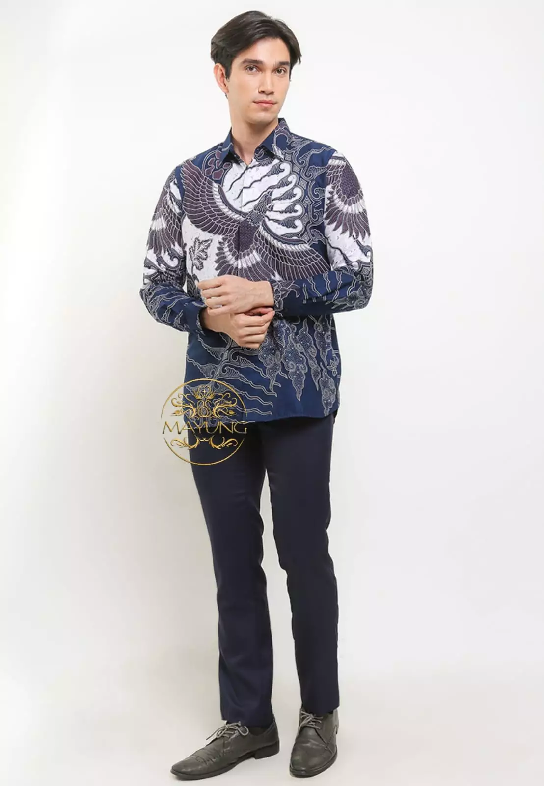 Mega Chito Kemeja Batik Pria Premium Slimfit Modern Lengan Panjang