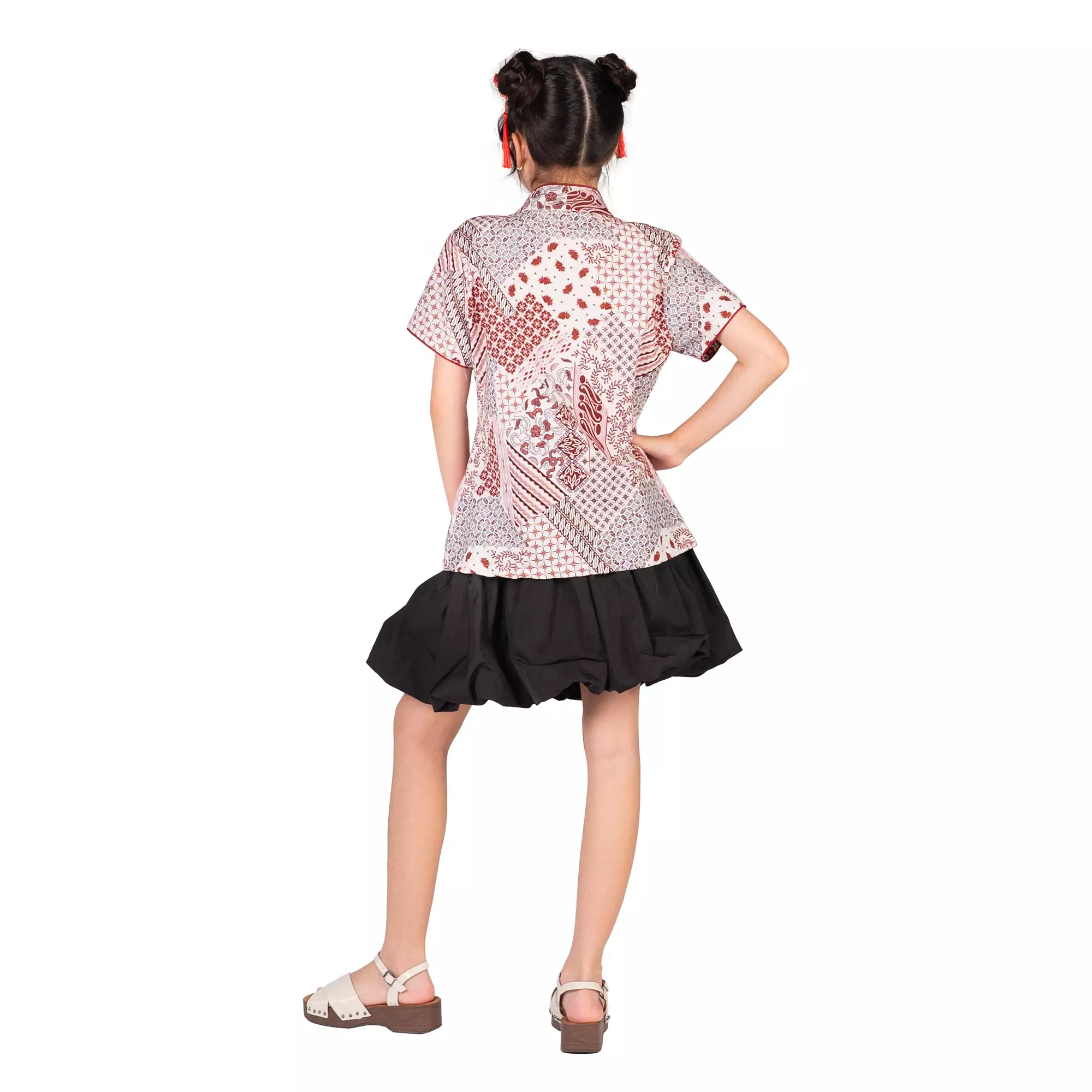 Blouse Batik Anak Perempuan - Bhatara Batik Vania - Atasan Batik Modern Lengan Pendek