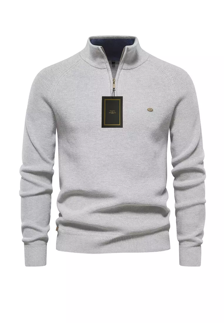 Stand Collar Slim Fit Sweater AX-Y832