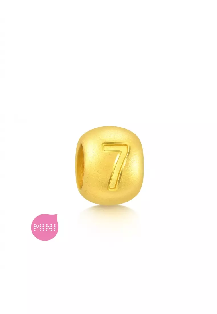 999 24K Solid Gold Number Seven Charm 93672C (Bracelet not included)