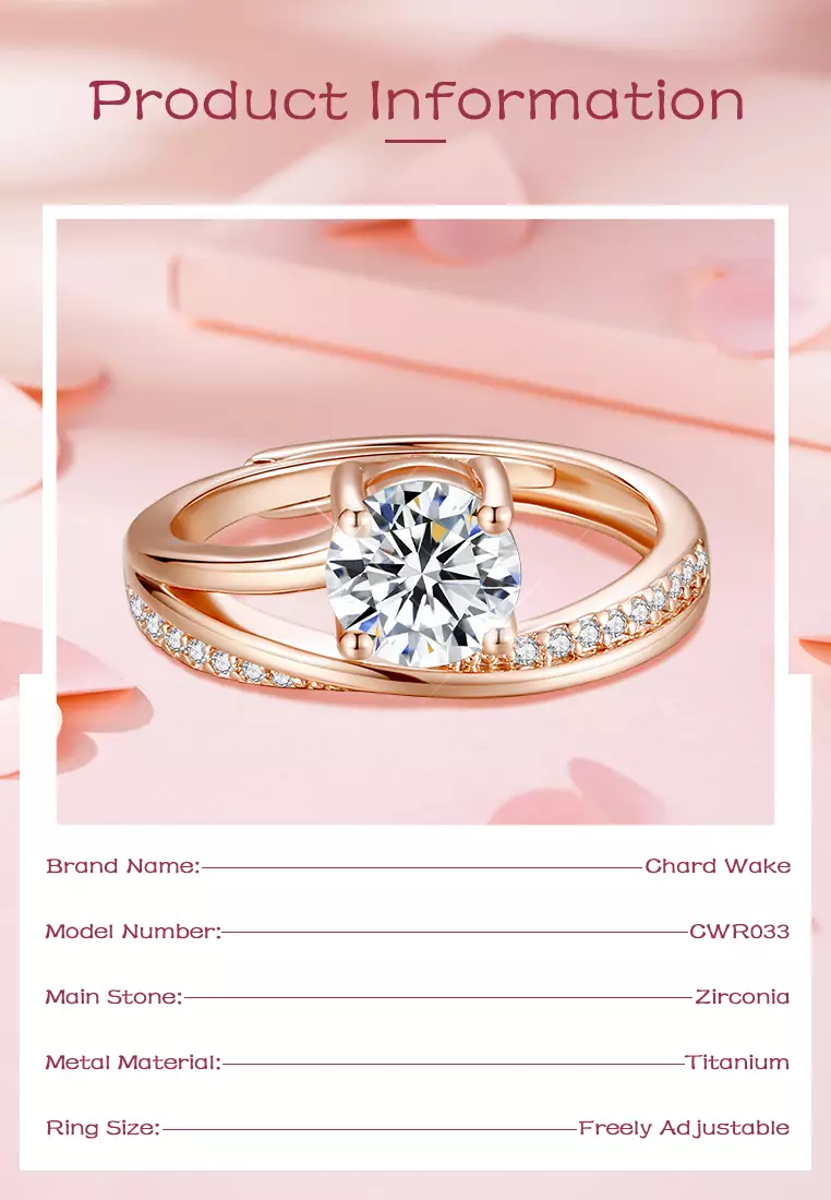 Cincin Wanita Titanium Original Berlian Perhiasan Fashion Korea Cincin Cewek Rings Kotak Indah