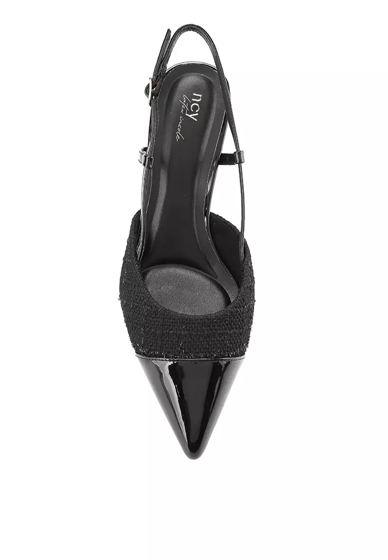 Demii J2477-1 Heels Mules Black