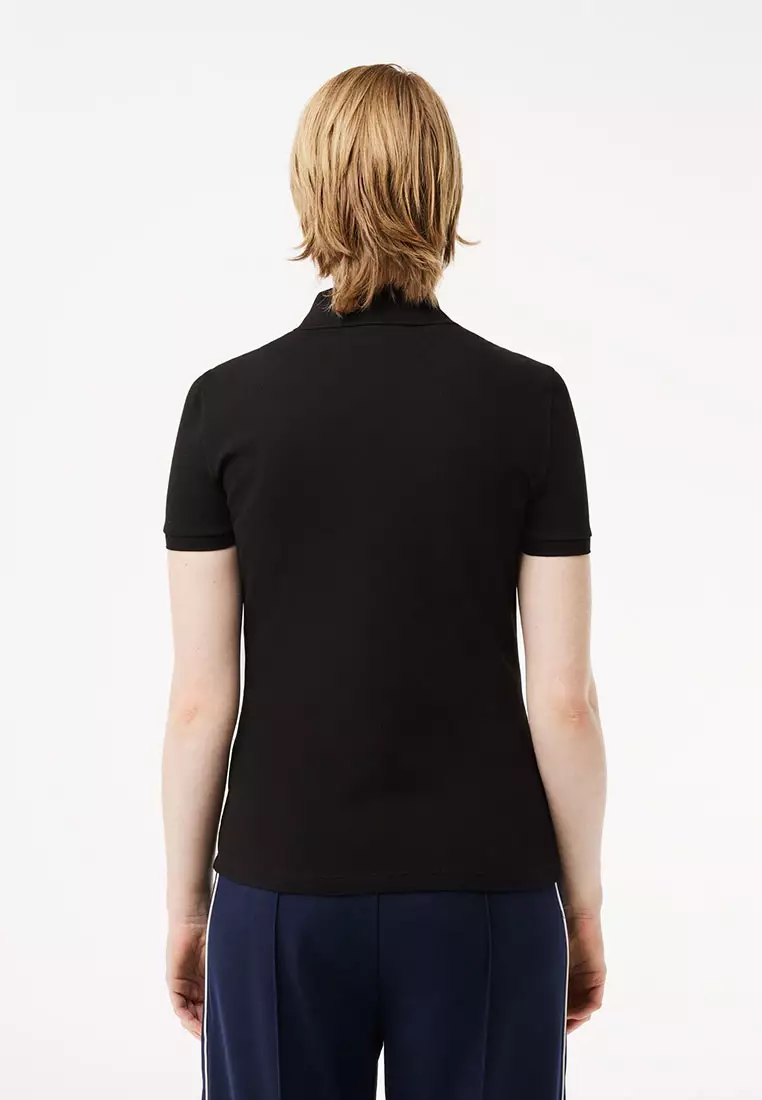 L.12.D Slim Fit Stretch Mini Piqué Polo Shirt