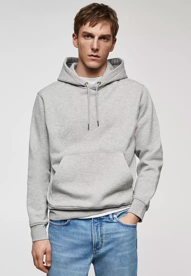 Buy MANGO Man Cotton Kangaroo Hooded Sweatshirt 2024 Online