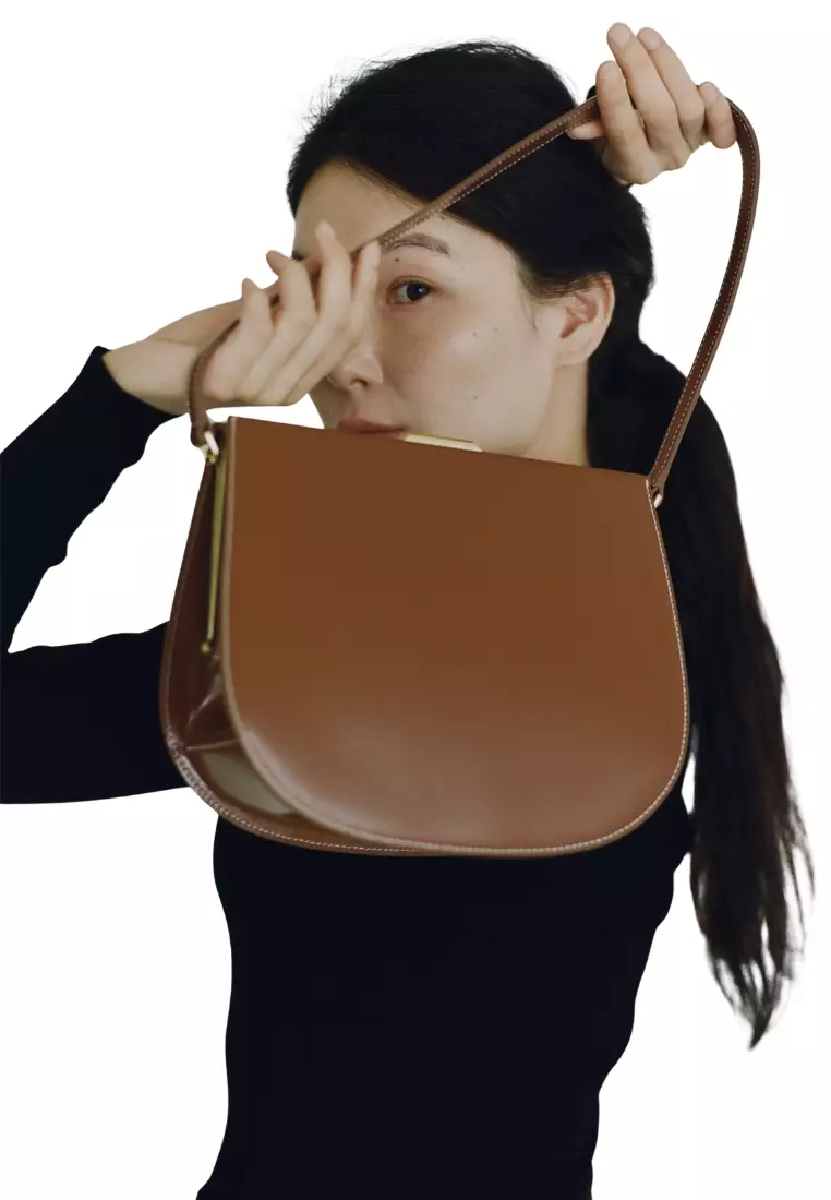 Lune Forme Bag - Cognac Brown
