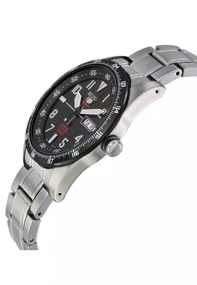 Jam Tangan Pria Seiko 5 Original Garansi Resmi Strap Stainless Steel Silver SRP519K1 SRP519 Silver