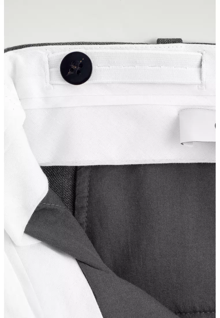 PLEATED WOOL-BLEND CULOTTES